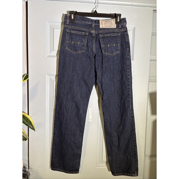 Ralph Lauren Boys Blue Jeans Size 16 Straight Leg Denim - Picture 6 of 9